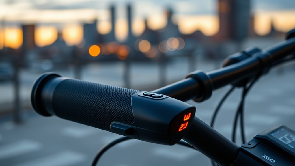bike handlebar grip features