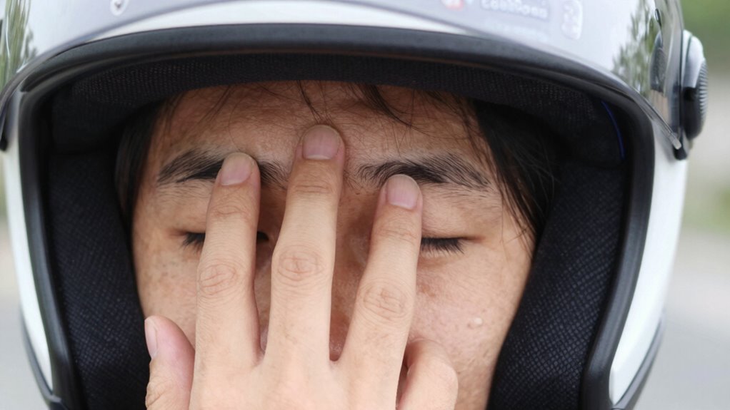 quick two finger helmet test