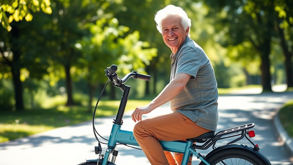 senior friendly folding e bike features