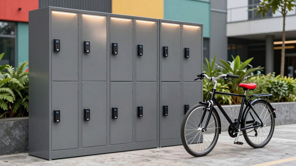 top bicycle storage lockers