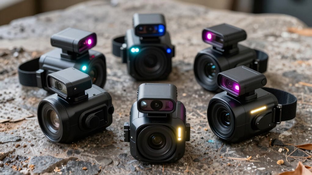 top helmet light camera sets