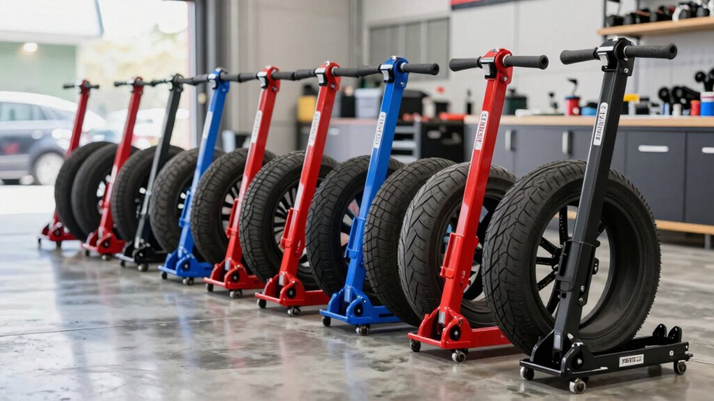 top scooter tire changer stands