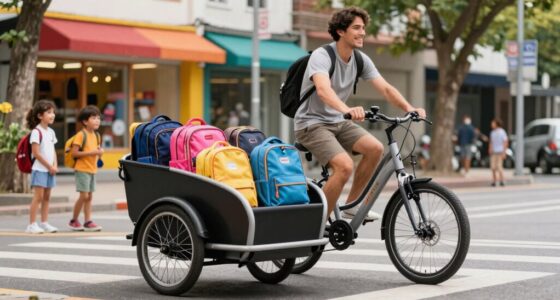 cargo bike school drop off