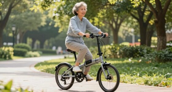 comfortable senior folding bike