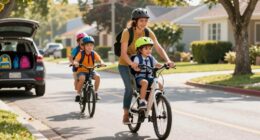 effortless e bike school drop off