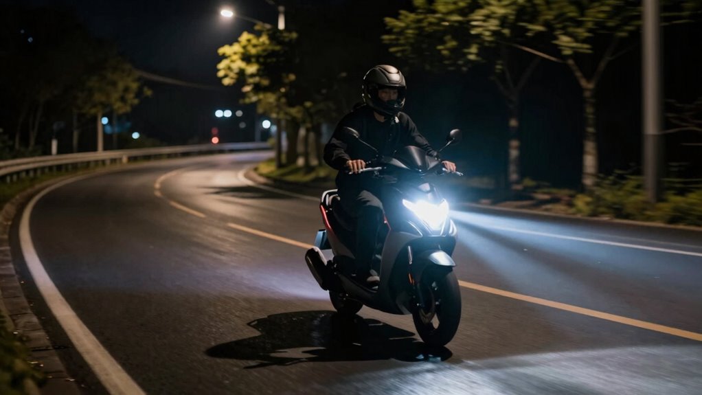 enhanced visibility during night rides