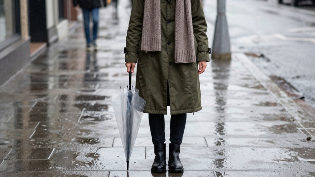 layered waterproof outerwear