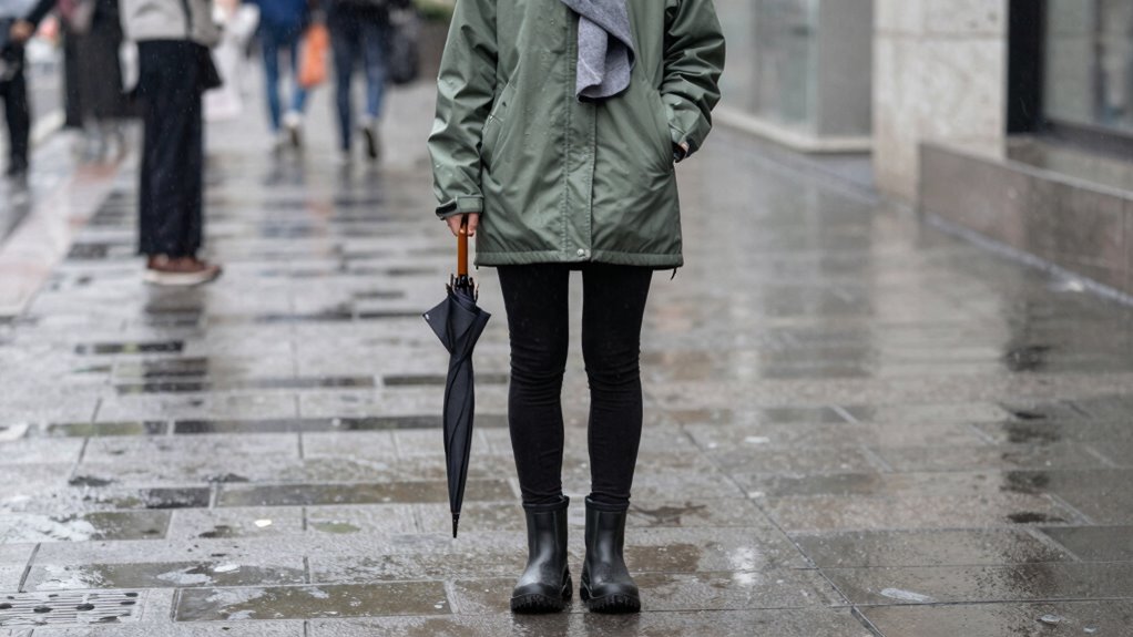 layered weather resistant outerwear