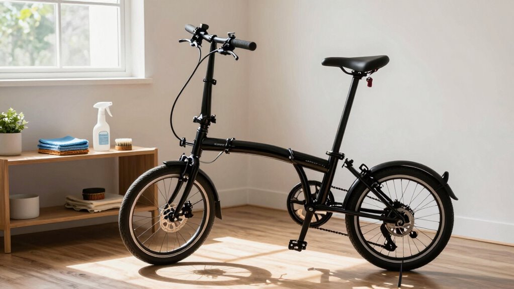 maintain compact bike cleanliness