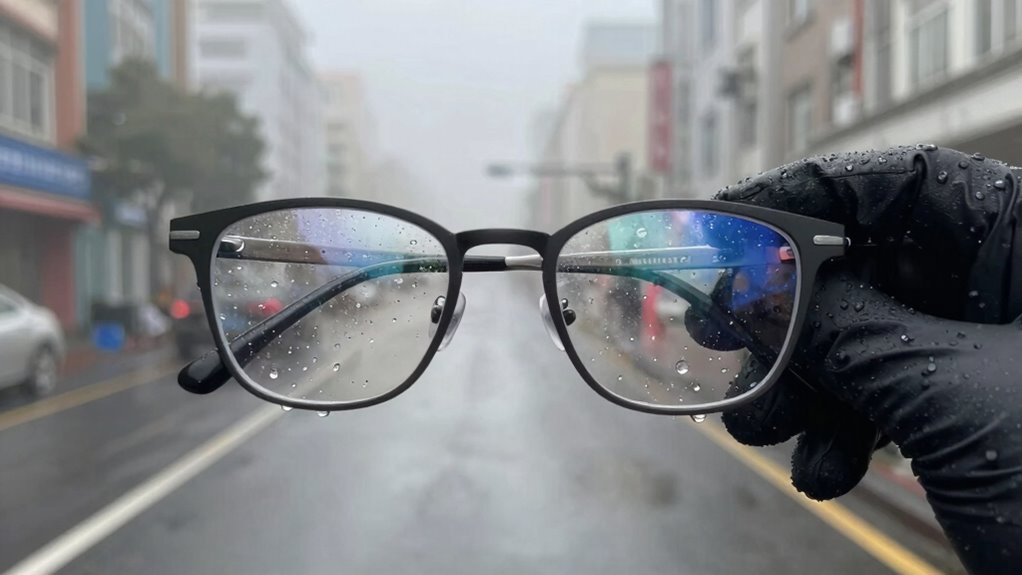 preventing foggy glasses in rain