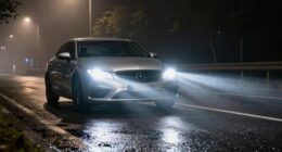 properly aligned headlights