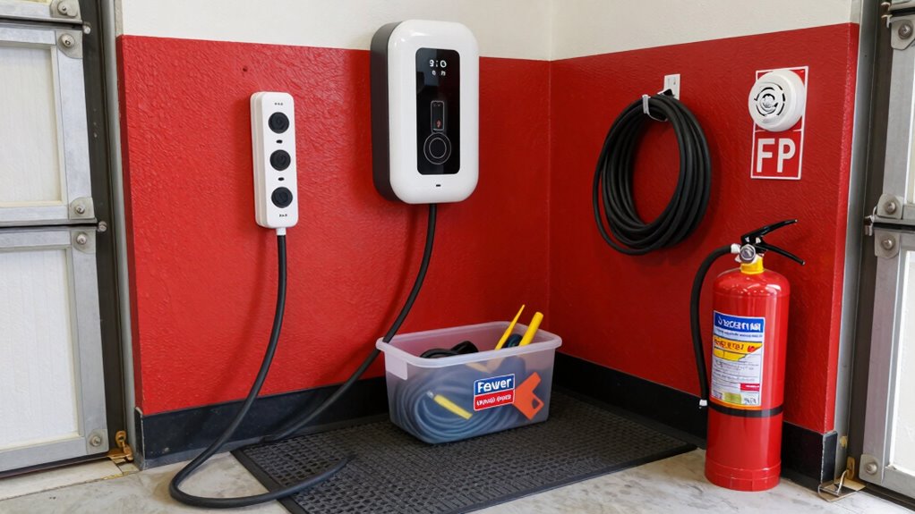 safe organized charging setup