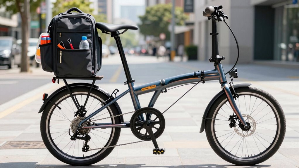 secure balanced e bike packing