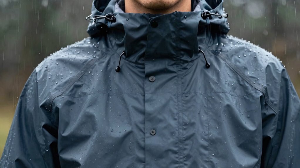 secure non flapping rain gear
