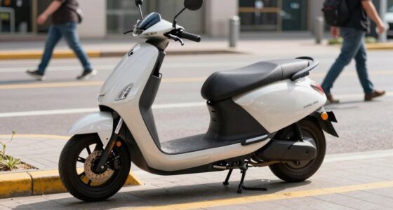 securely park scooter safely