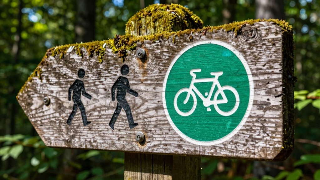 trail signs guide safe riding