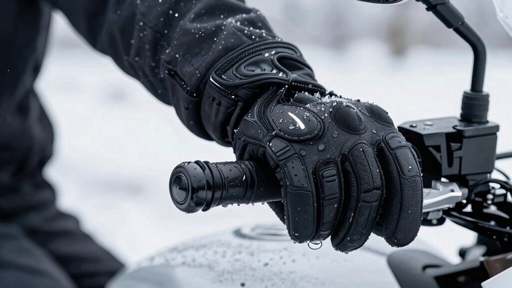 winter riding glove features