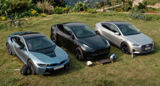 A BMW I8, Tesla Model Y, And Audi E-Tron GT All Drag Race, But The Results Are Closer Than You'd Think