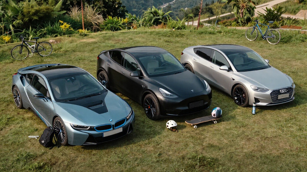 A BMW I8, Tesla Model Y, And Audi E-Tron GT All Drag Race, But The Results Are Closer Than You'd Think