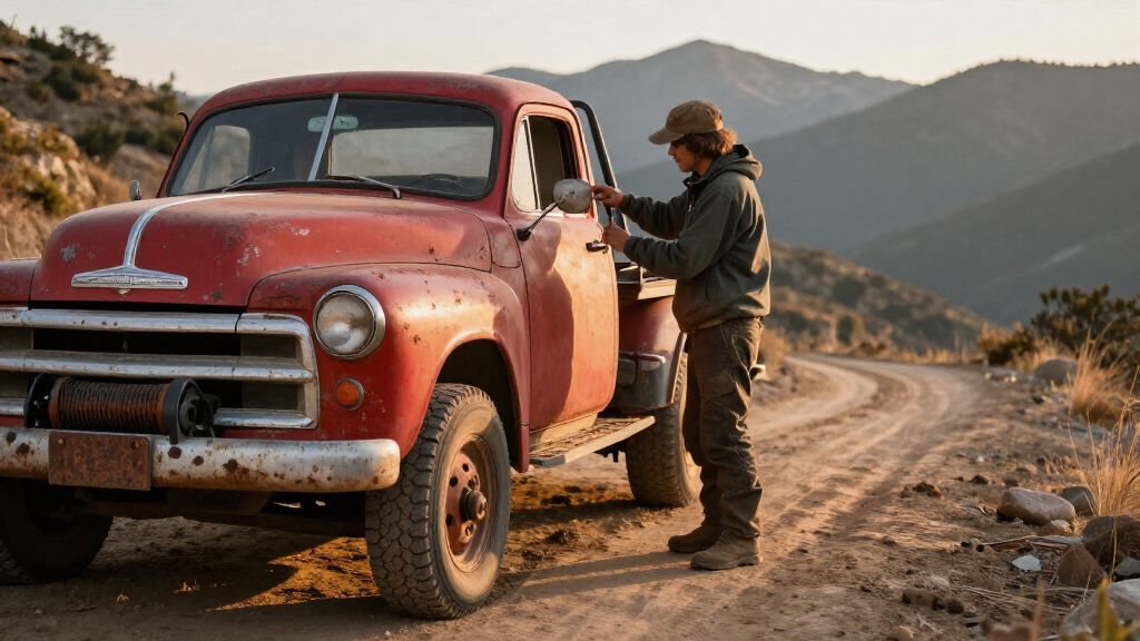 Vintage Chevy Tow Truck That Was Stuck On A Mountain For A Year Is Finally Pulled Out